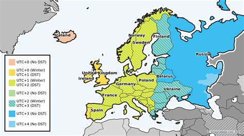 european time zone map|Time Zones and DST in Europe .